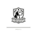 Freedom Beagle Crest — MMXXVI Sticker