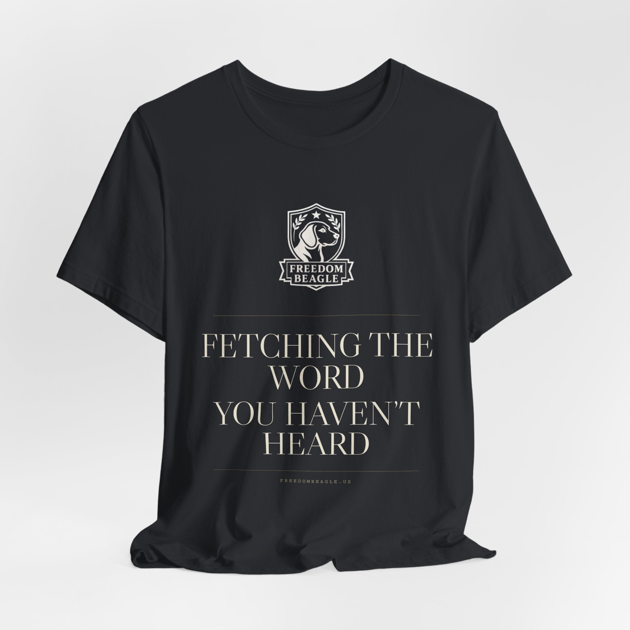 Fetching the Word You Haven't Heard — Freedom Beagle Tee (Black)