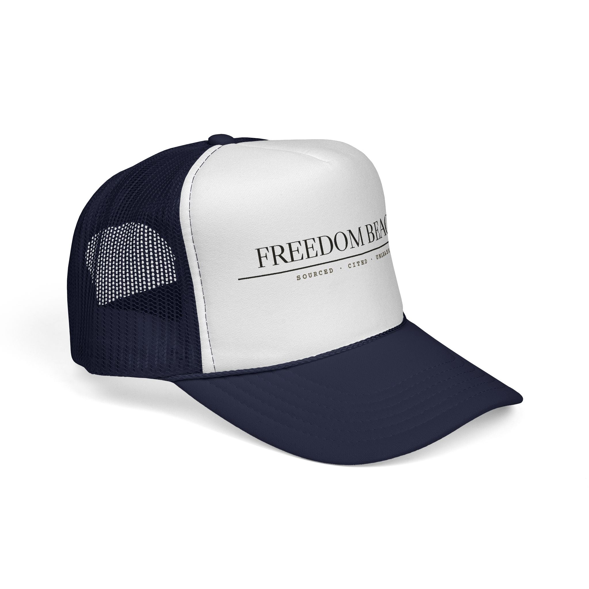 Freedom Beagle — Sourced, Cited, Unleashed Cap (Black)