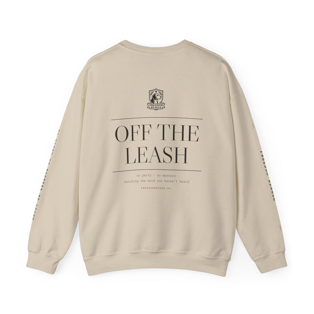 Off the Leash Full Kit Crewneck — Full Back Print (Sand)