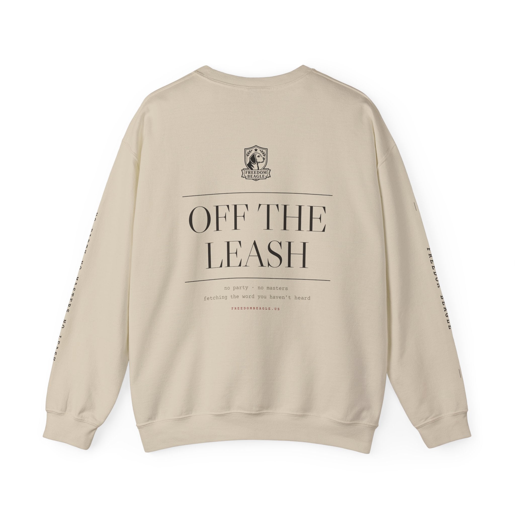 Off the Leash Full Kit Crewneck — Full Back Print (Sand)