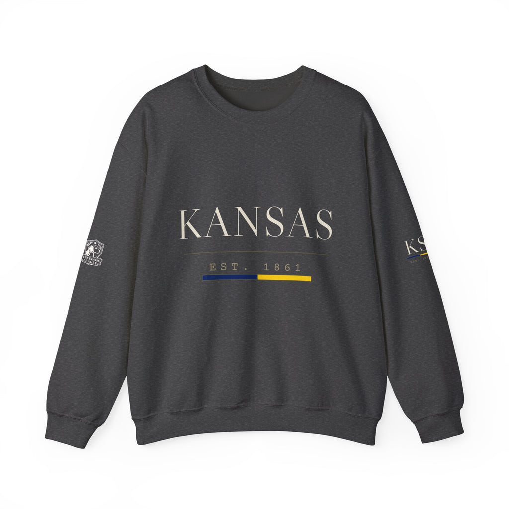 Kansas — Freedom Beagle State Series Crewneck (Black)