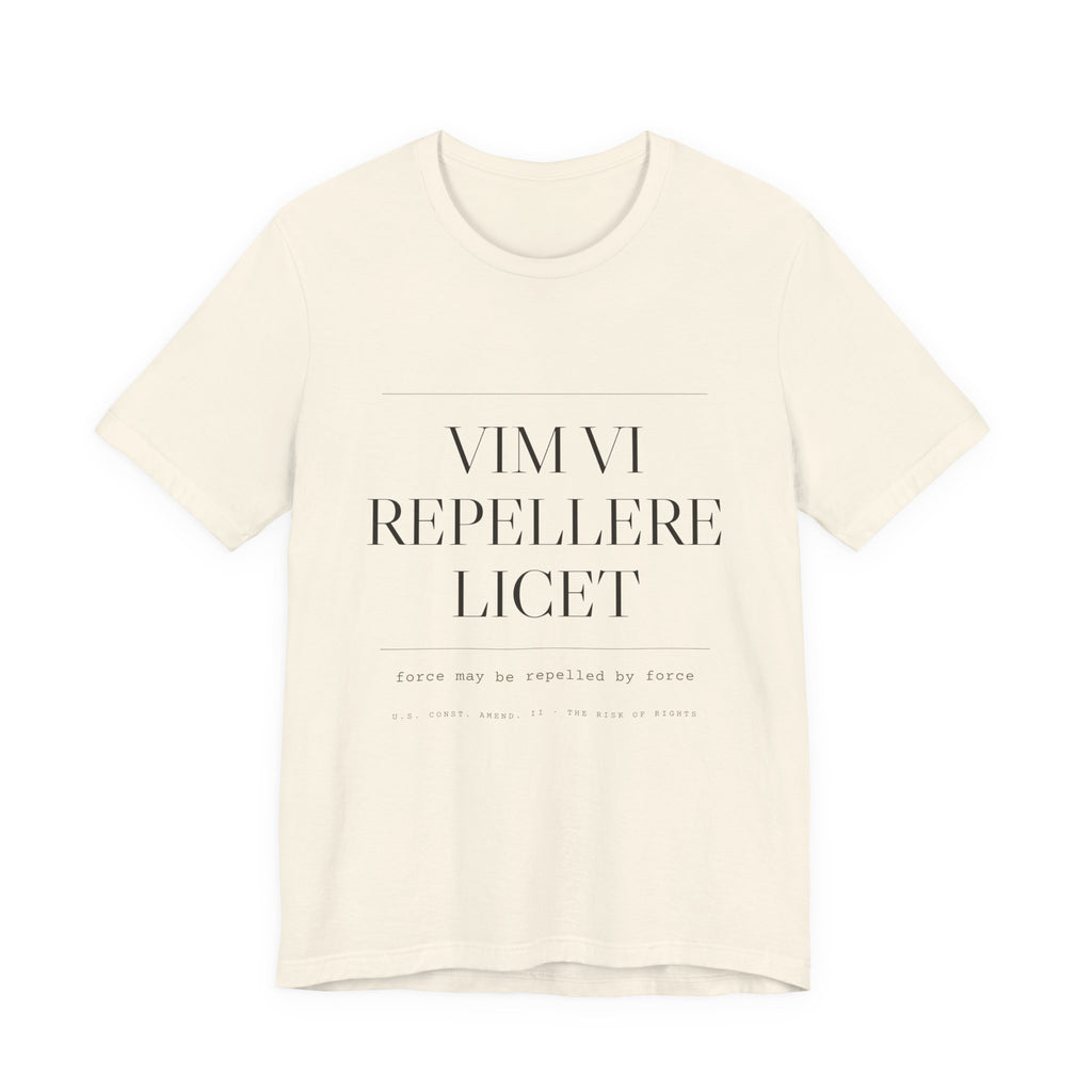 Vim Vi Repellere Licet — Second Amendment Tee (Natural)