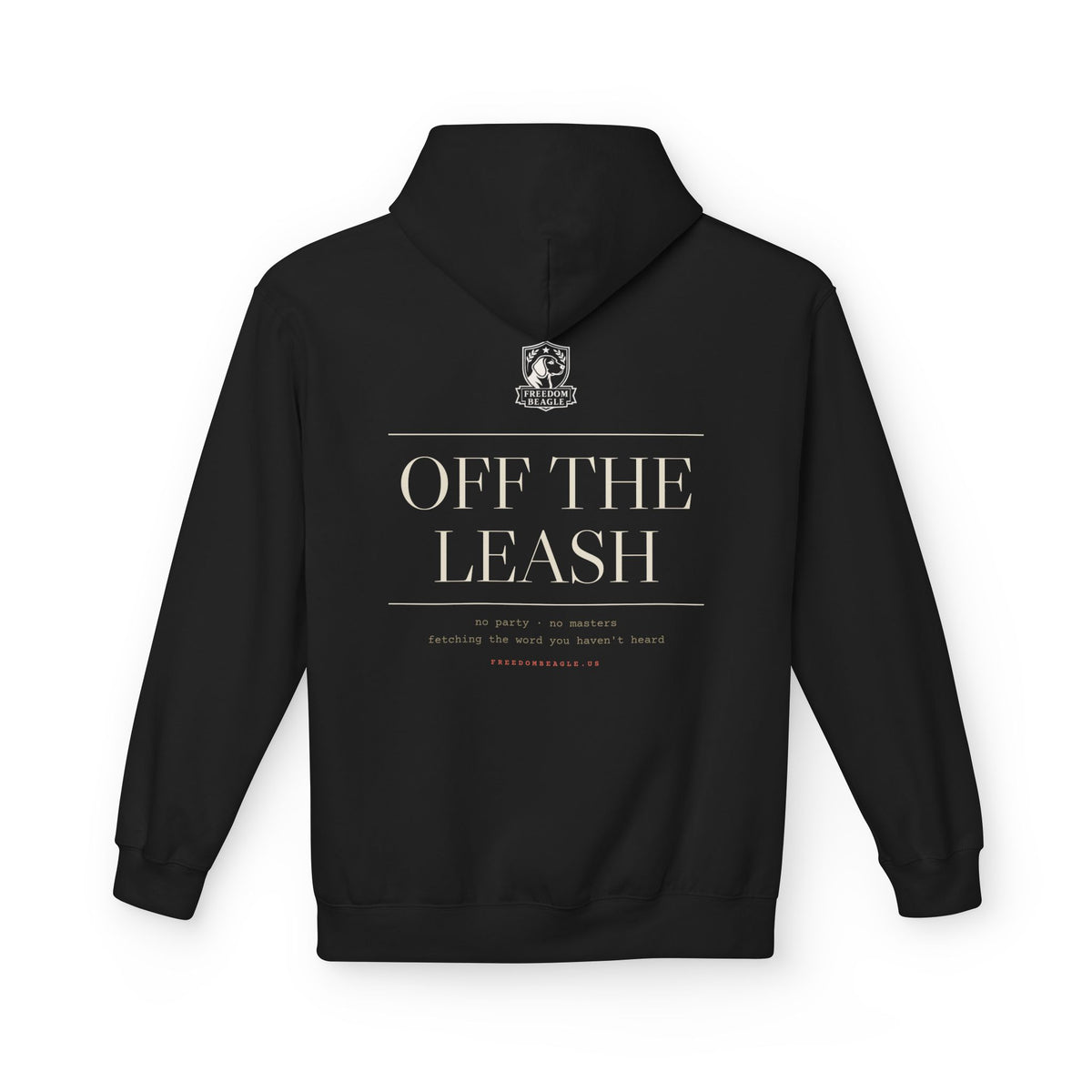 Off the Leash Hoodie — Full Back Print (Black)