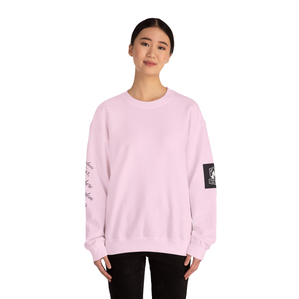 Crewneck Sweatshirt - Rise Above Fear Freedom Beagles on Eagles Design