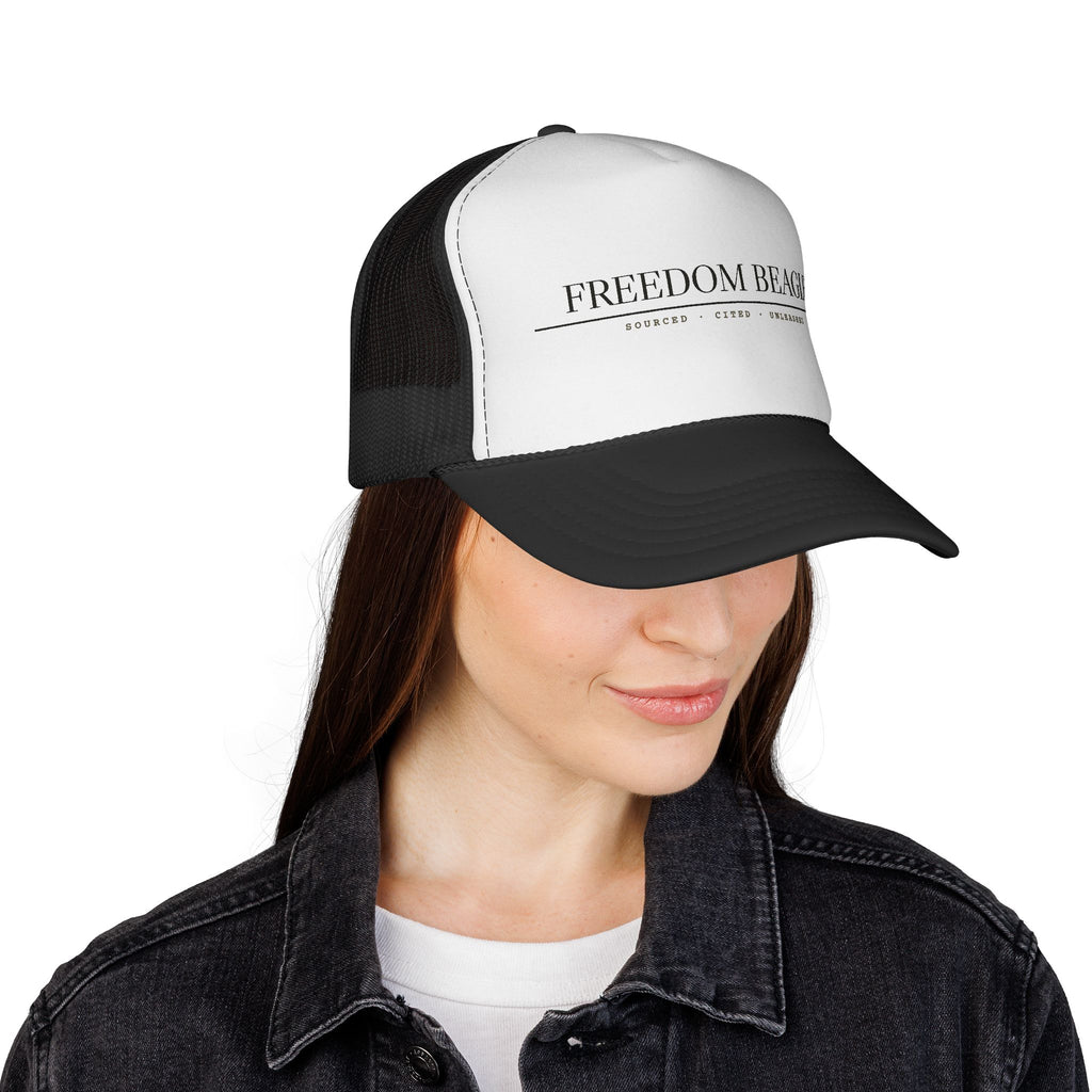 Freedom Beagle — Sourced, Cited, Unleashed Cap (Black)