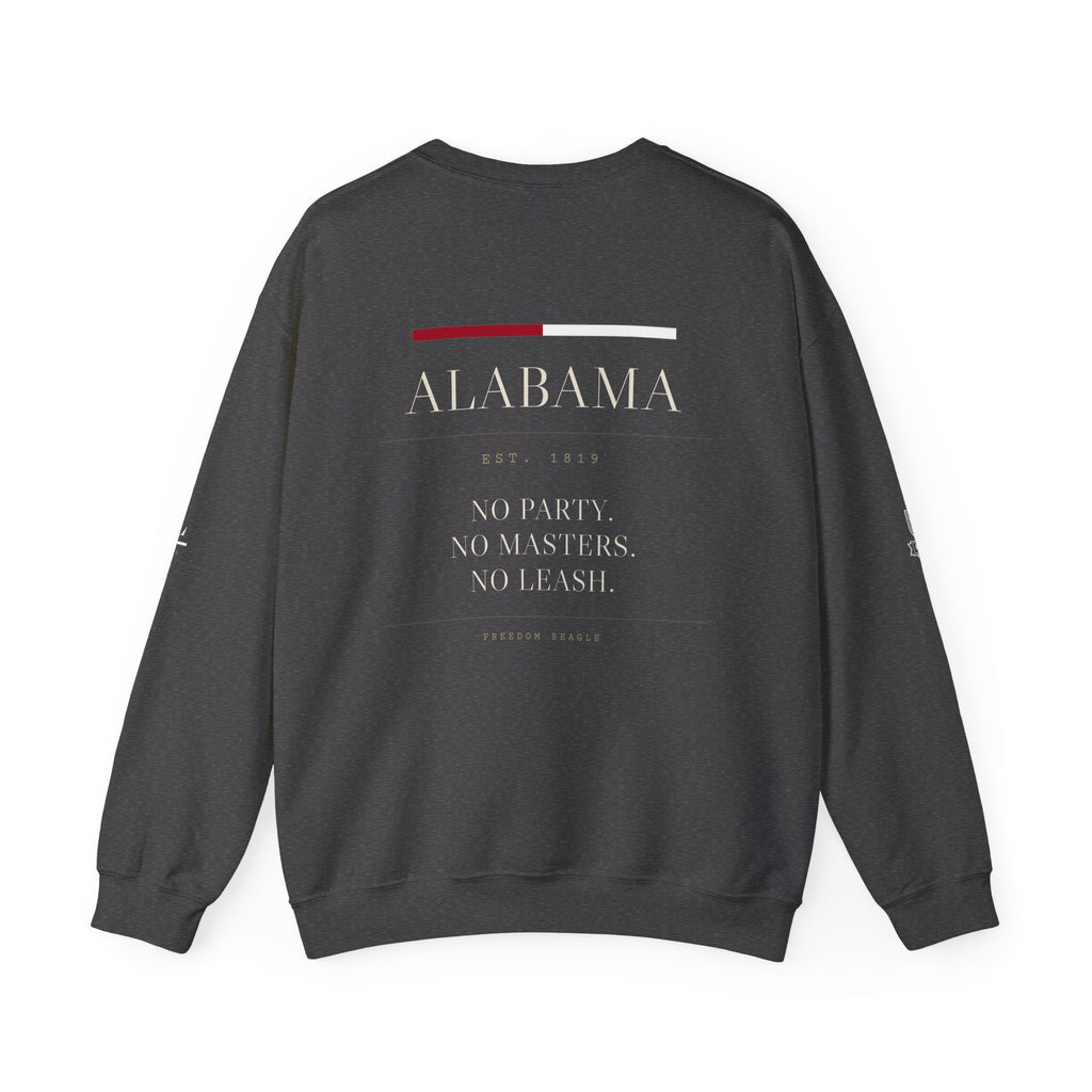 Alabama — Freedom Beagle State Series Crewneck (Black)