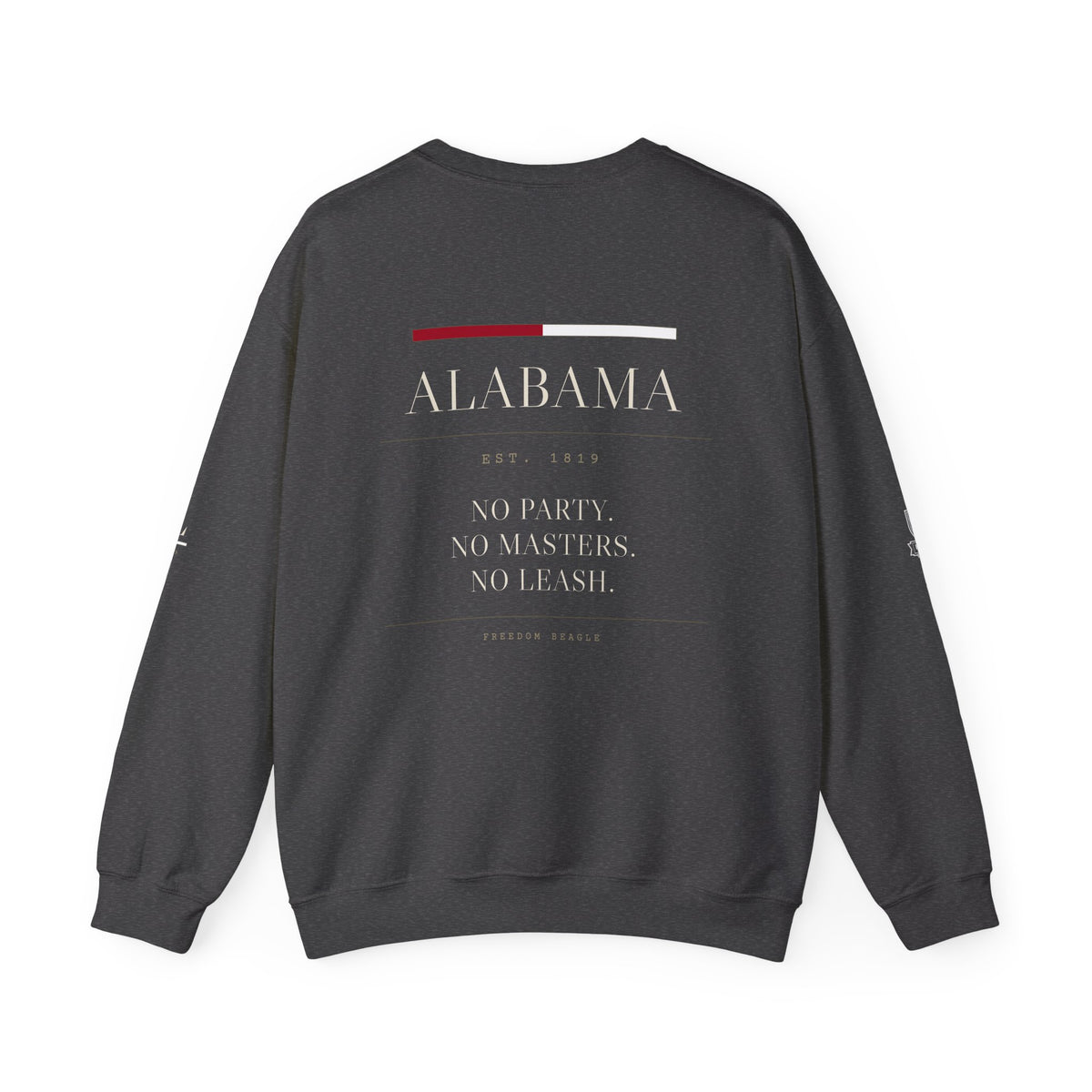 Alabama — Freedom Beagle State Series Crewneck (Black)