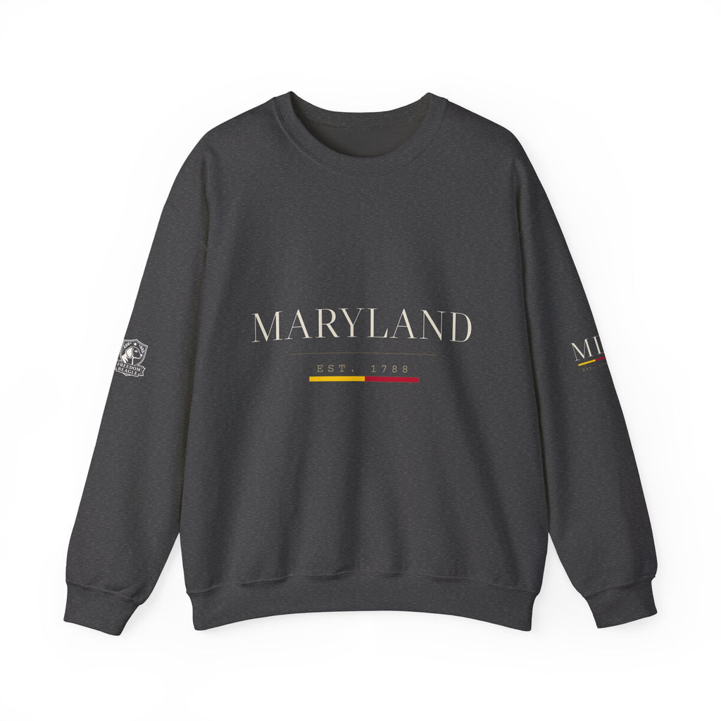 Maryland — Freedom Beagle State Series Crewneck (Black)