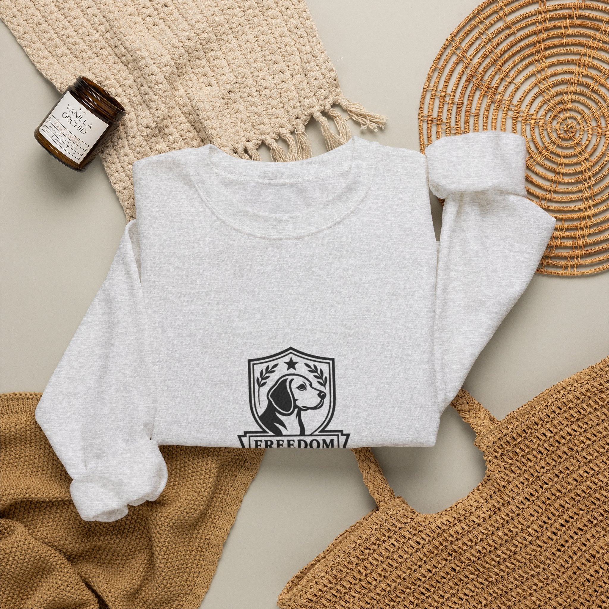 Off the Leash Full Kit Crewneck — Full Back Print (Sand)