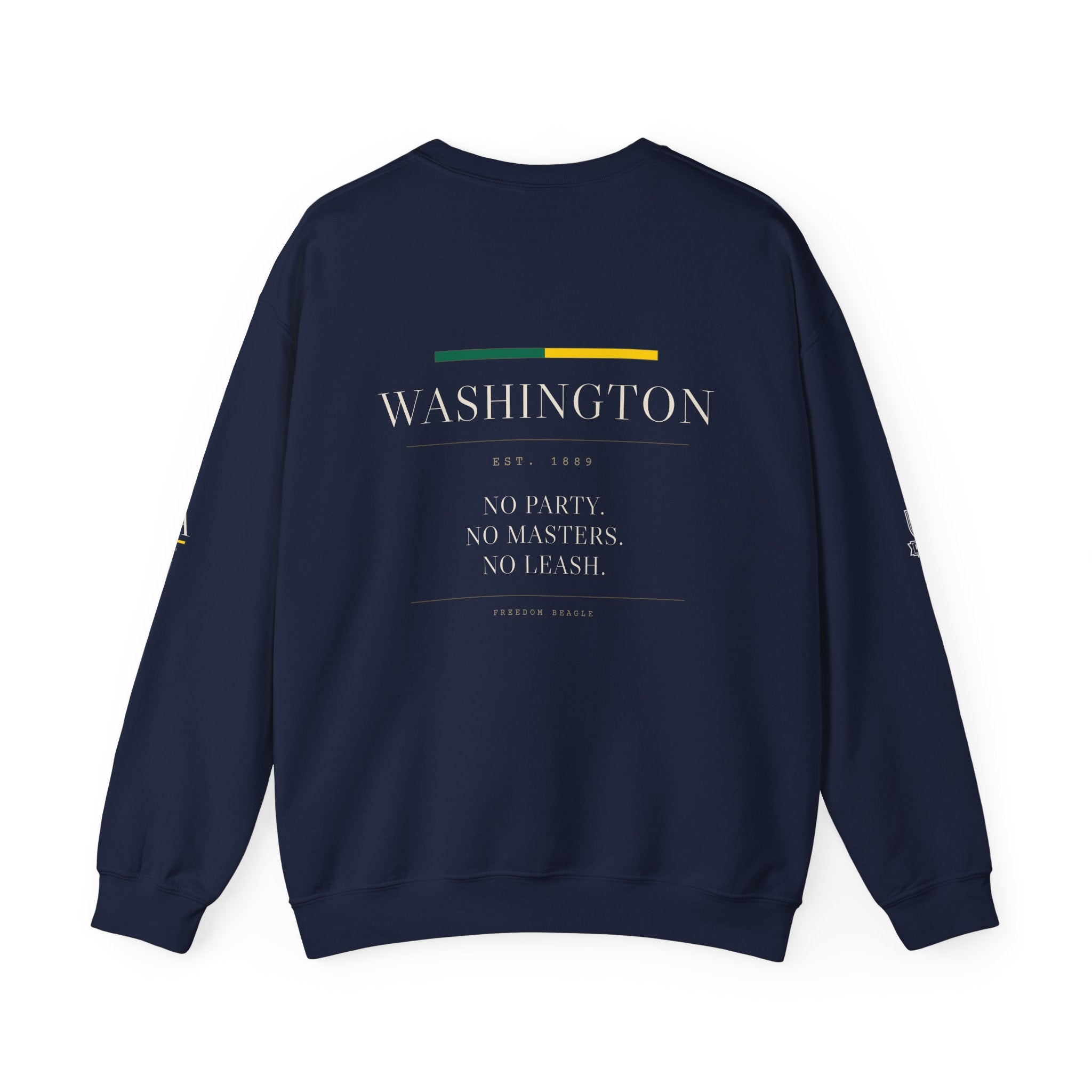 Washington — Freedom Beagle State Series Crewneck (Black)