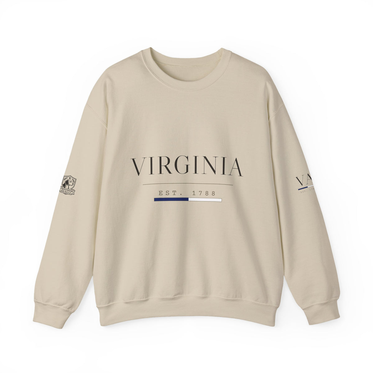 Virginia — Freedom Beagle State Series Crewneck (Sand)