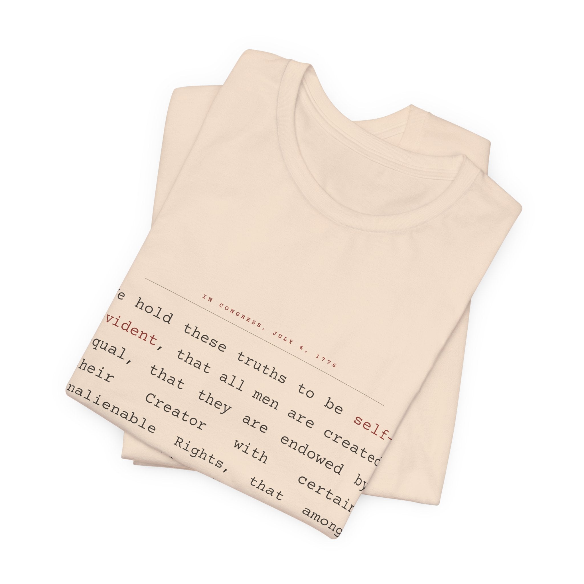 We Hold These Truths — Declaration of Independence Tee (Natural)