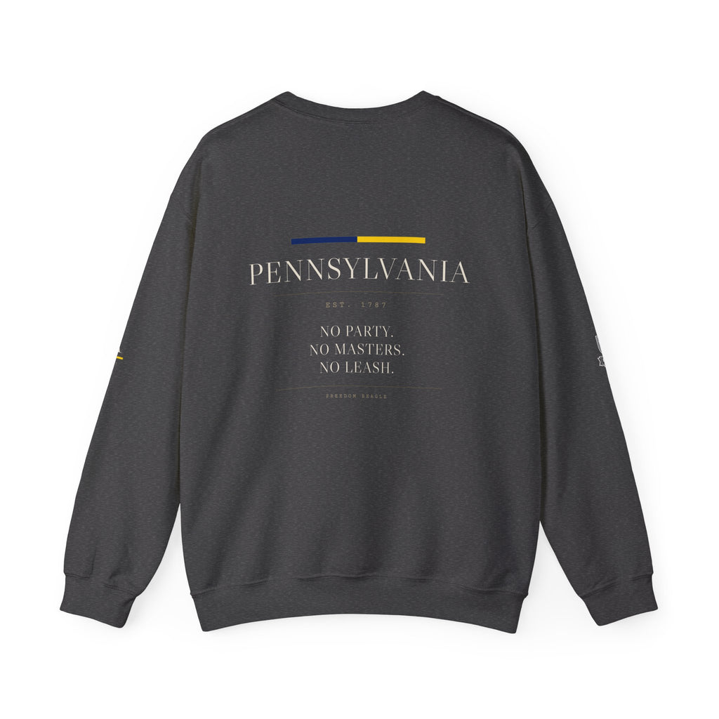 Pennsylvania — Freedom Beagle State Series Crewneck (Black)