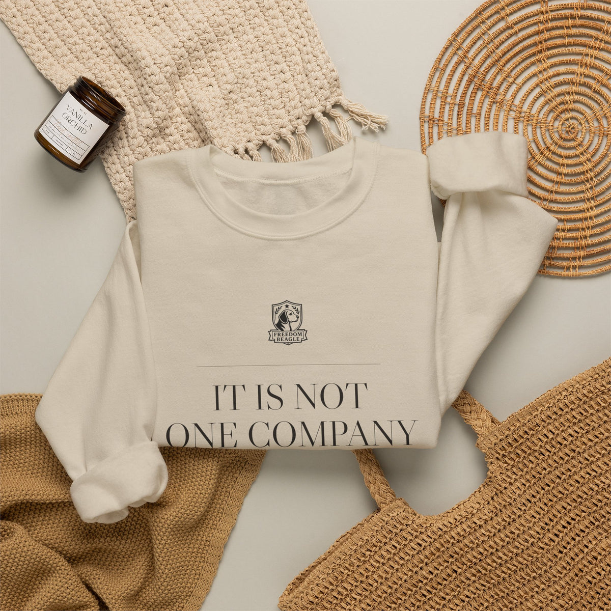 It Is Not One Company — ALPR Crewneck (Sand)