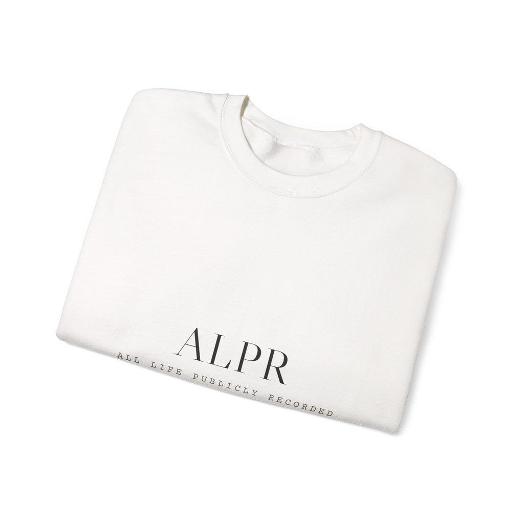 ALPR Full Kit Crewneck — All Life Publicly Recorded (Sand)