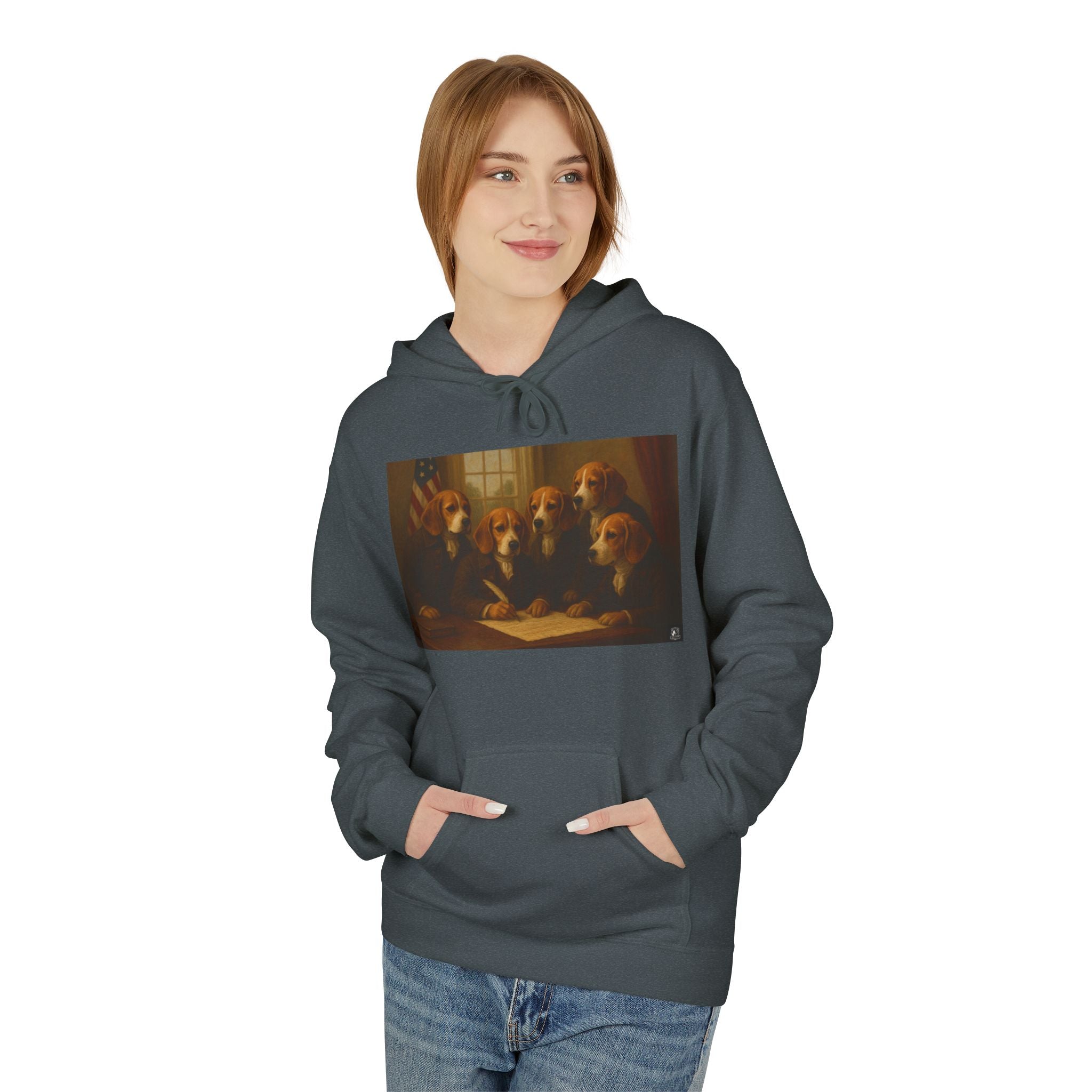 Hoodie - The Founding Beagle, Bill of Rights Design