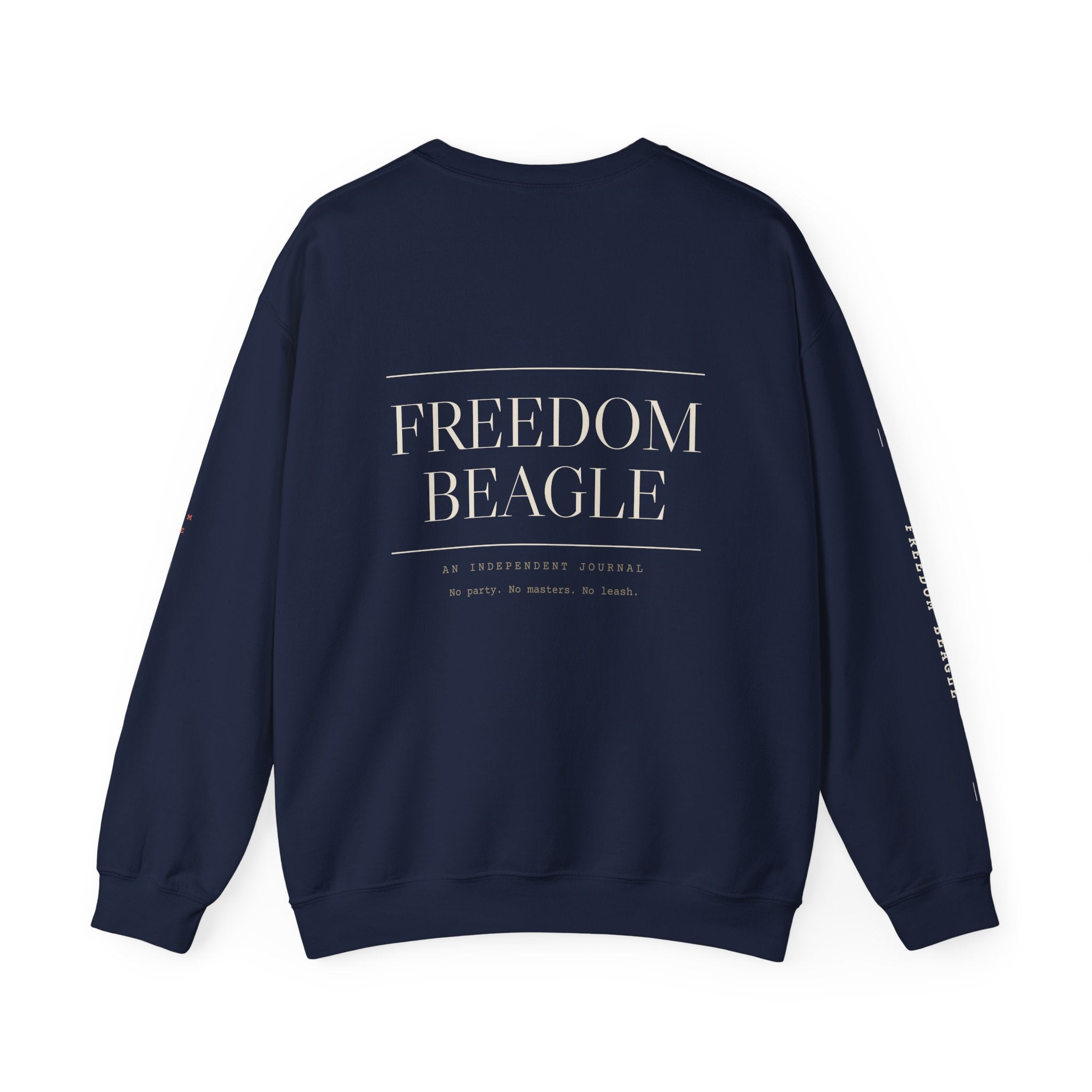 Monogram Full Kit Crewneck — Freedom Beagle, Stacked (Black)