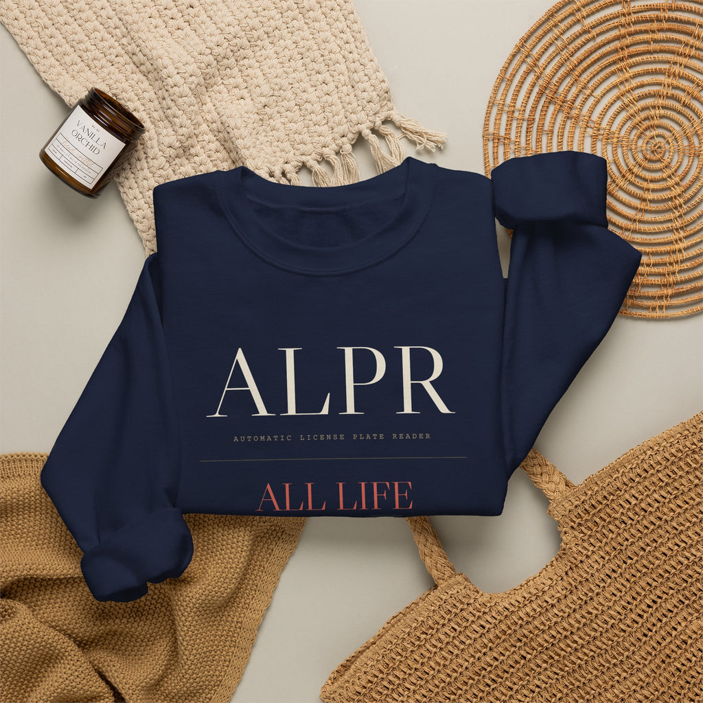 ALPR — All Life Publicly Recorded Crewneck (Black)