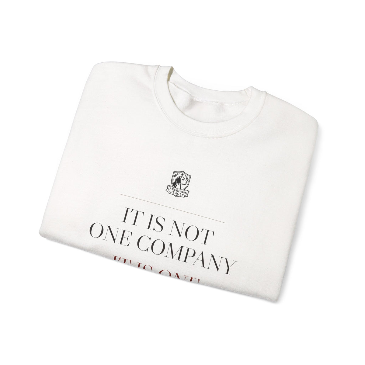 It Is Not One Company — ALPR Crewneck (Sand)
