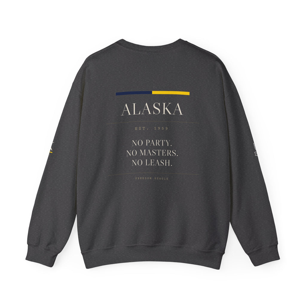 Alaska — Freedom Beagle State Series Crewneck (Black)
