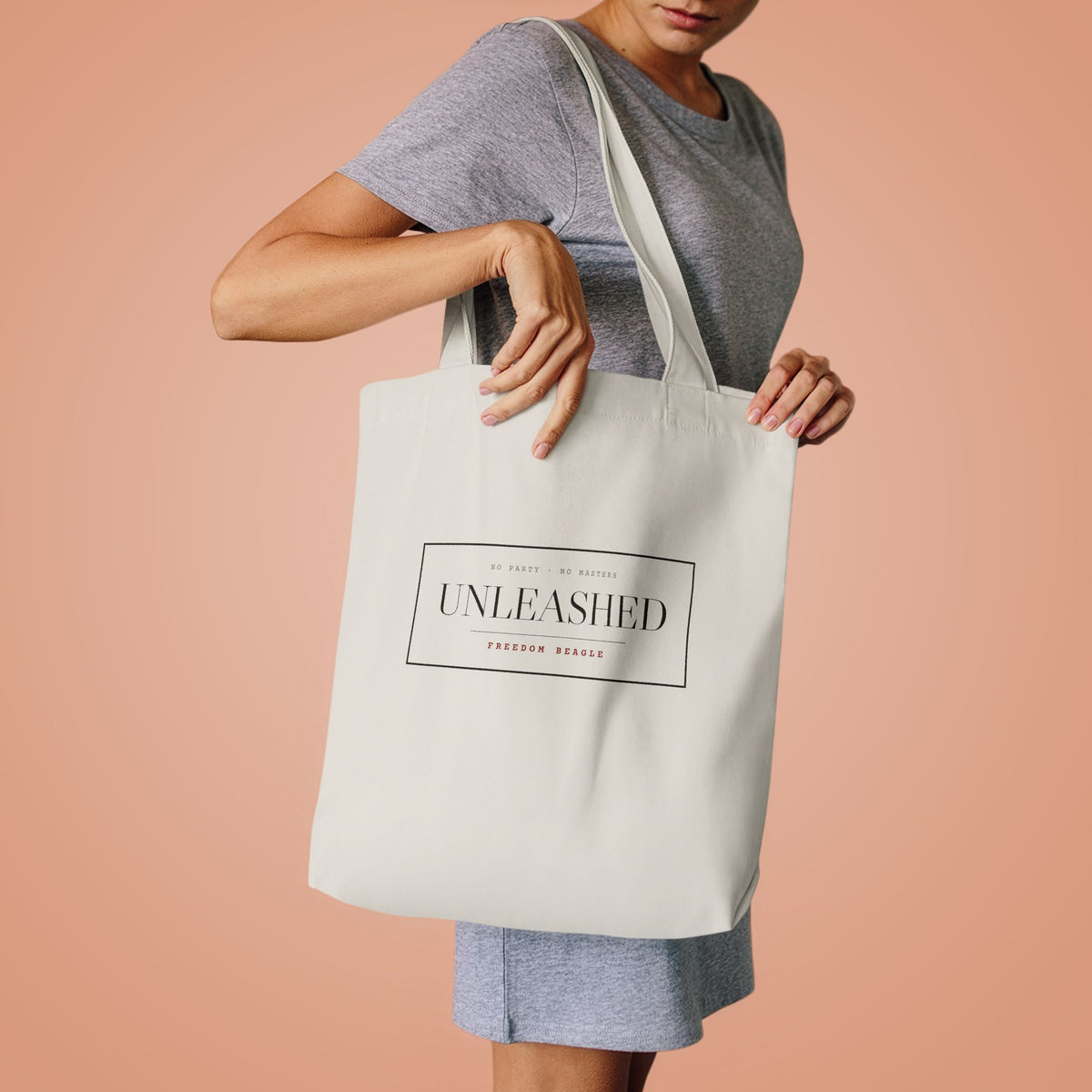 Unleashed — Stamp Tote (Bone)