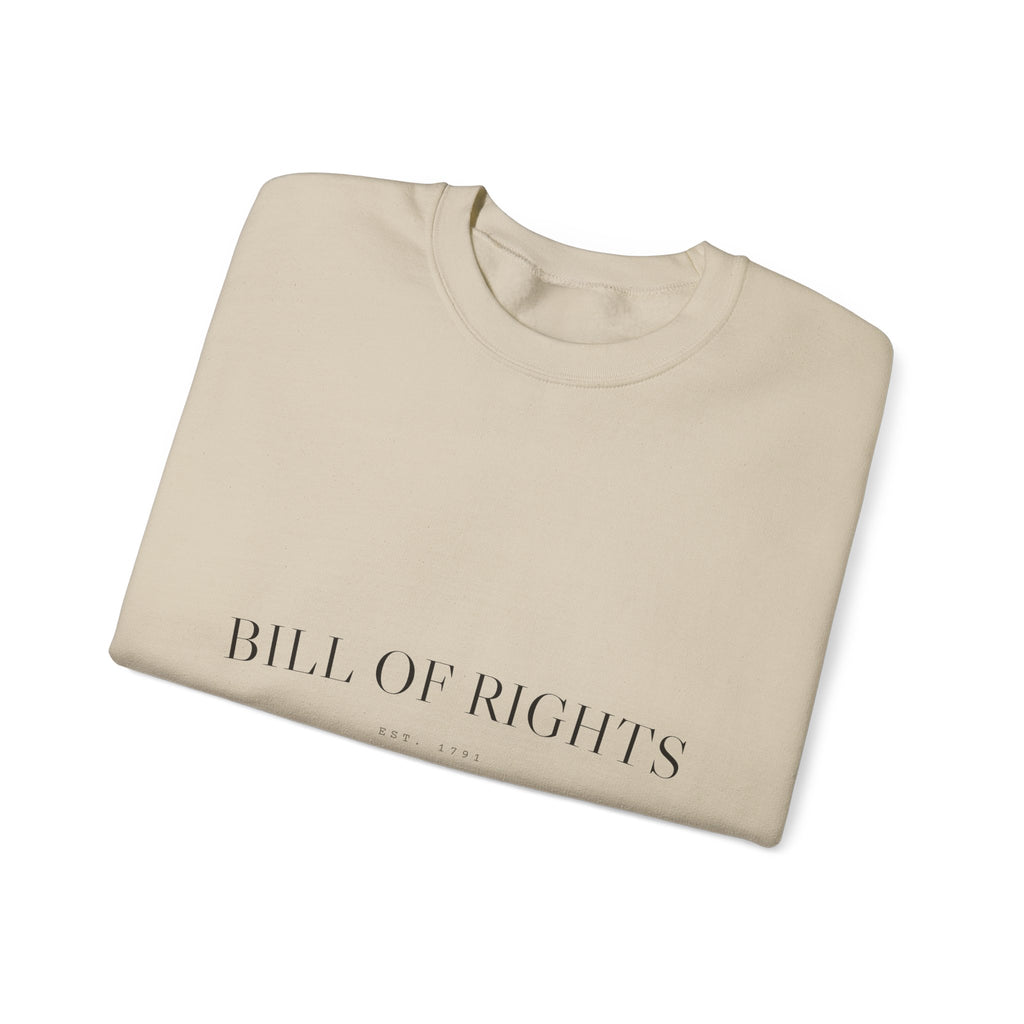 Bill of Rights Crewneck — Est. 1791 (Sand)