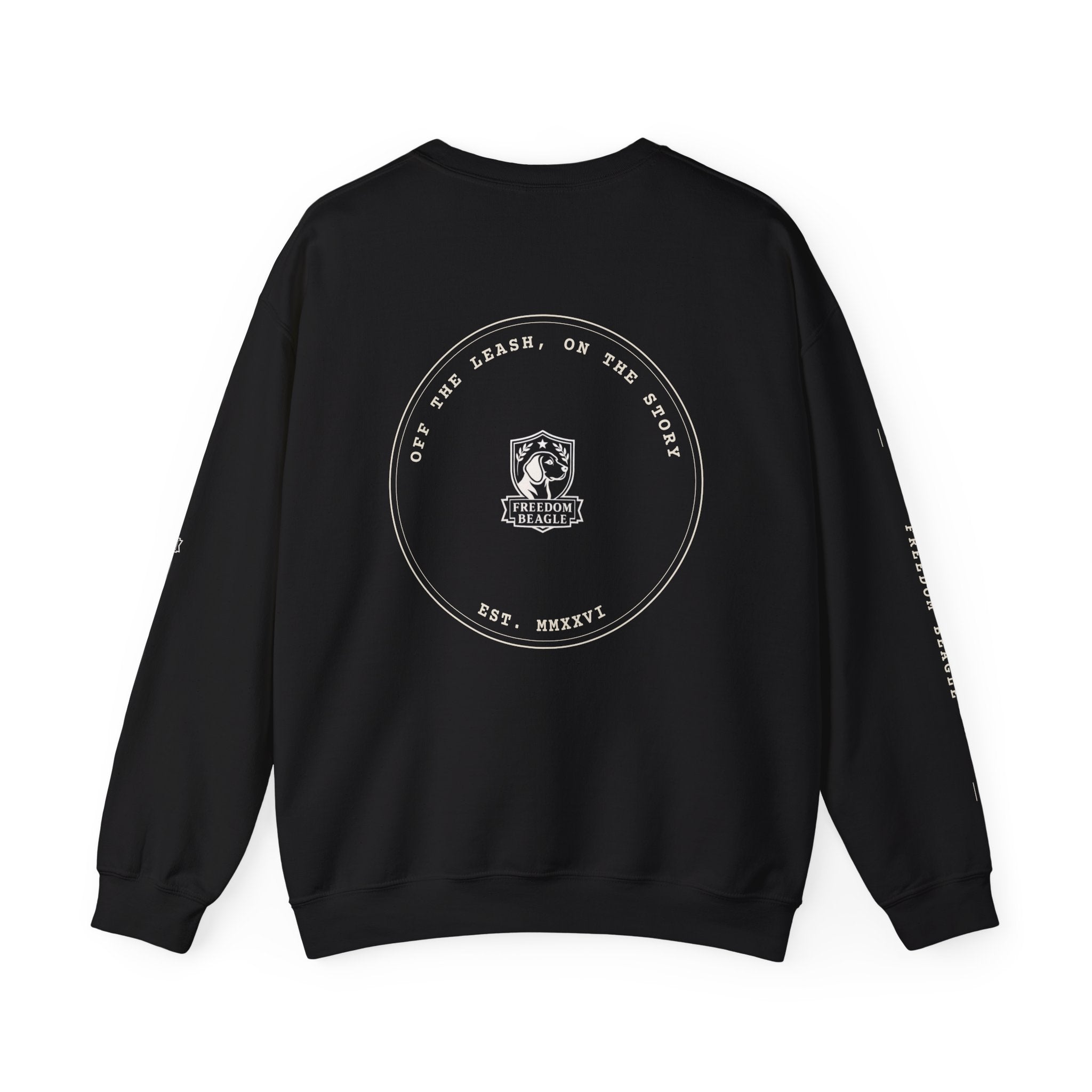 Freedom Beagle Seal Full Kit Crewneck — Est. MMXXVI (Black)