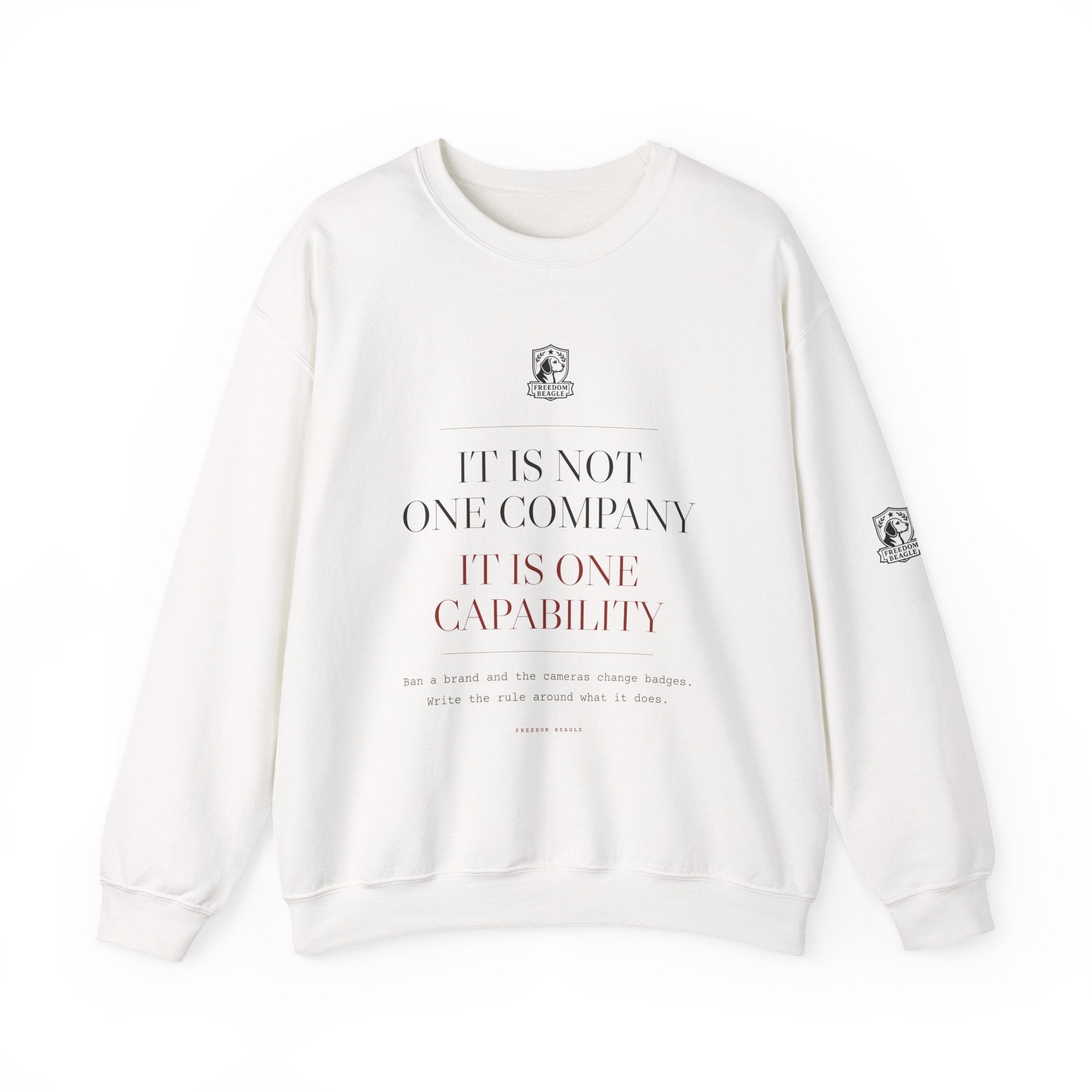 It Is Not One Company — ALPR Crewneck (Sand)