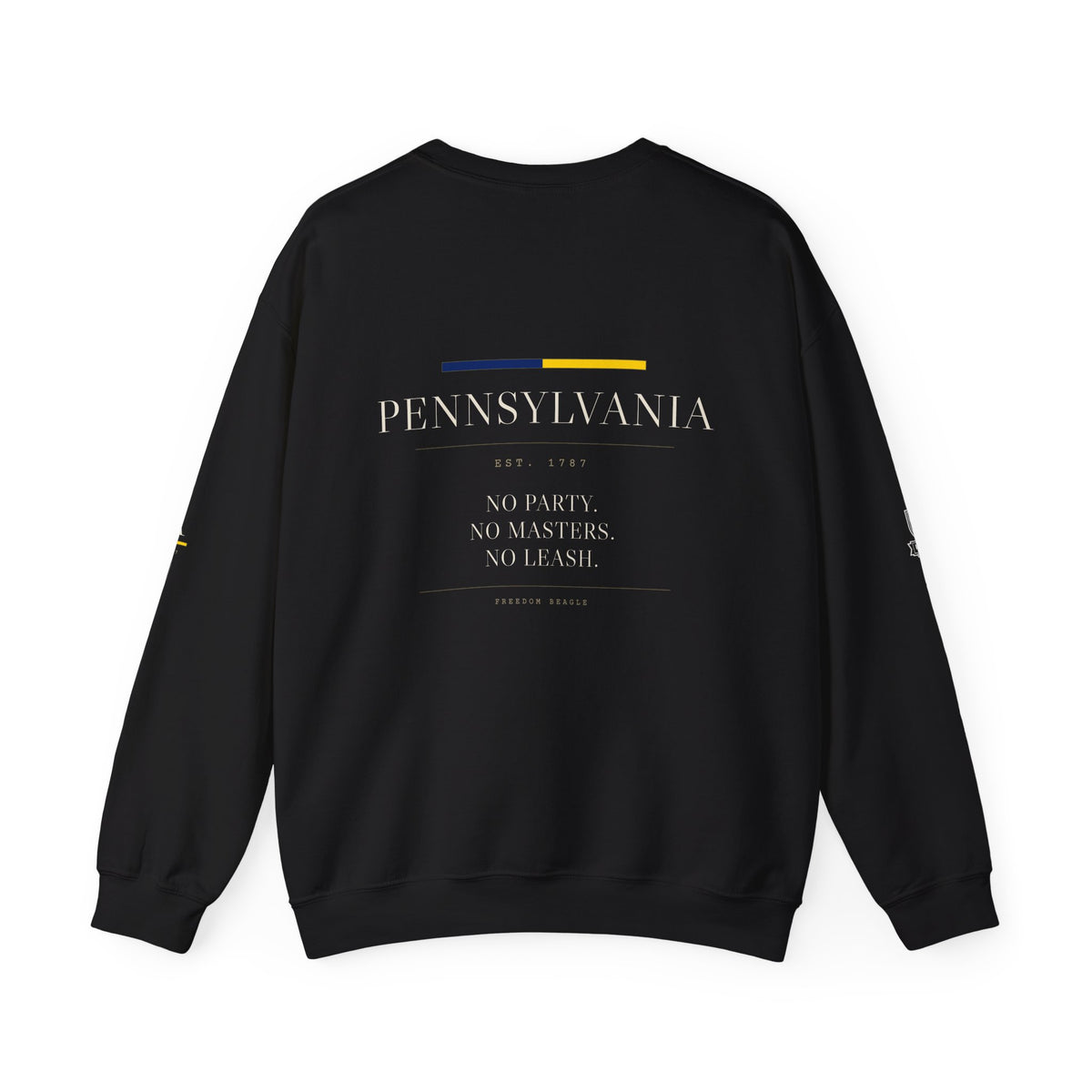 Pennsylvania — Freedom Beagle State Series Crewneck (Black)