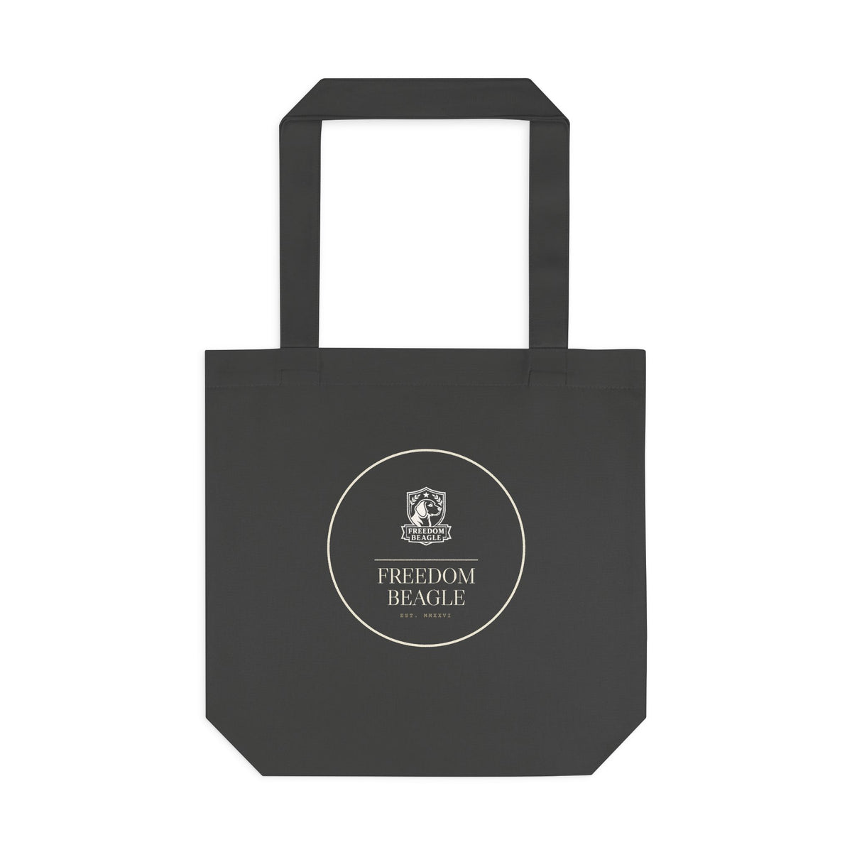 Freedom Beagle Seal — Roundel Tote (Black)