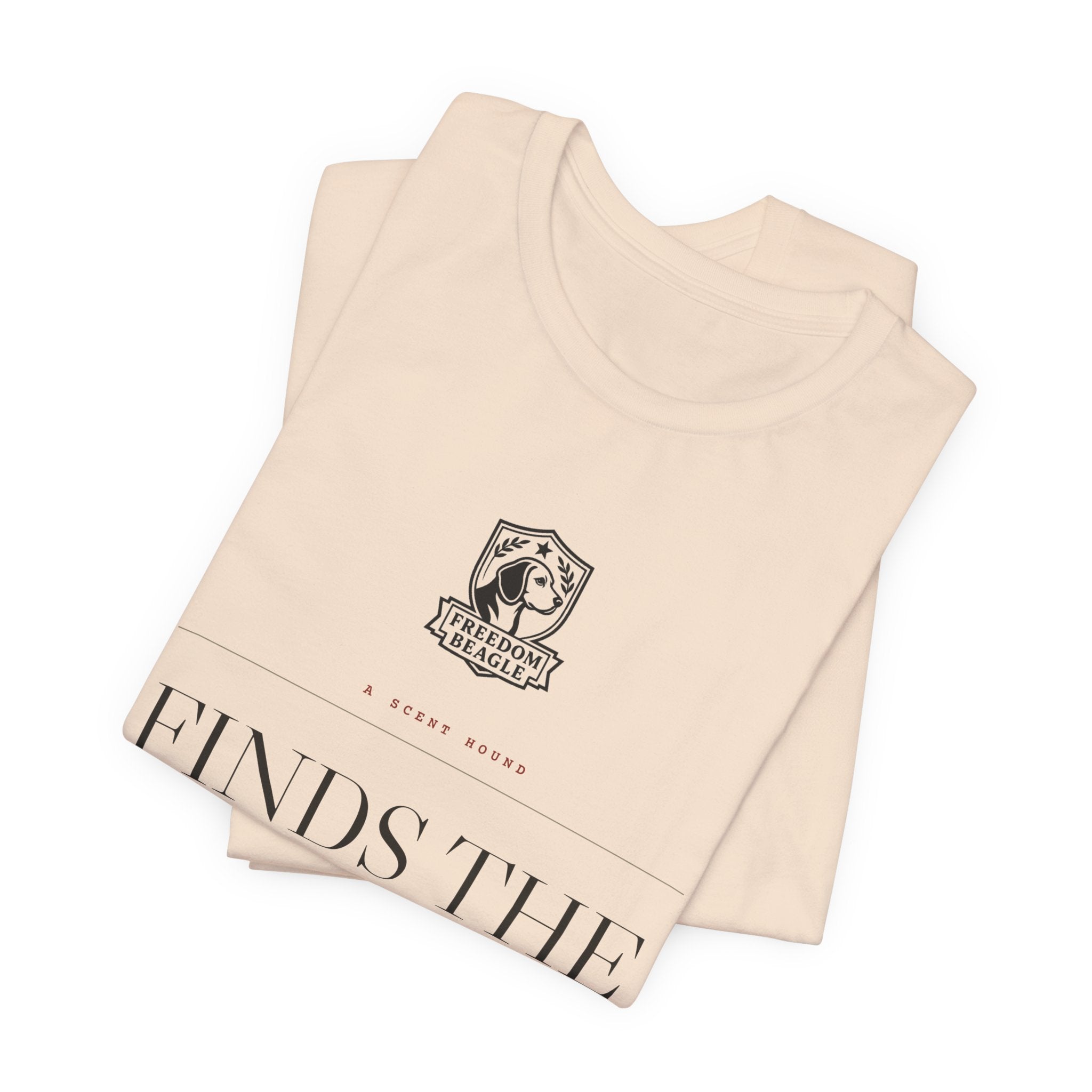 A Scent Hound Finds the Way Home — Freedom Beagle Tee (Natural)