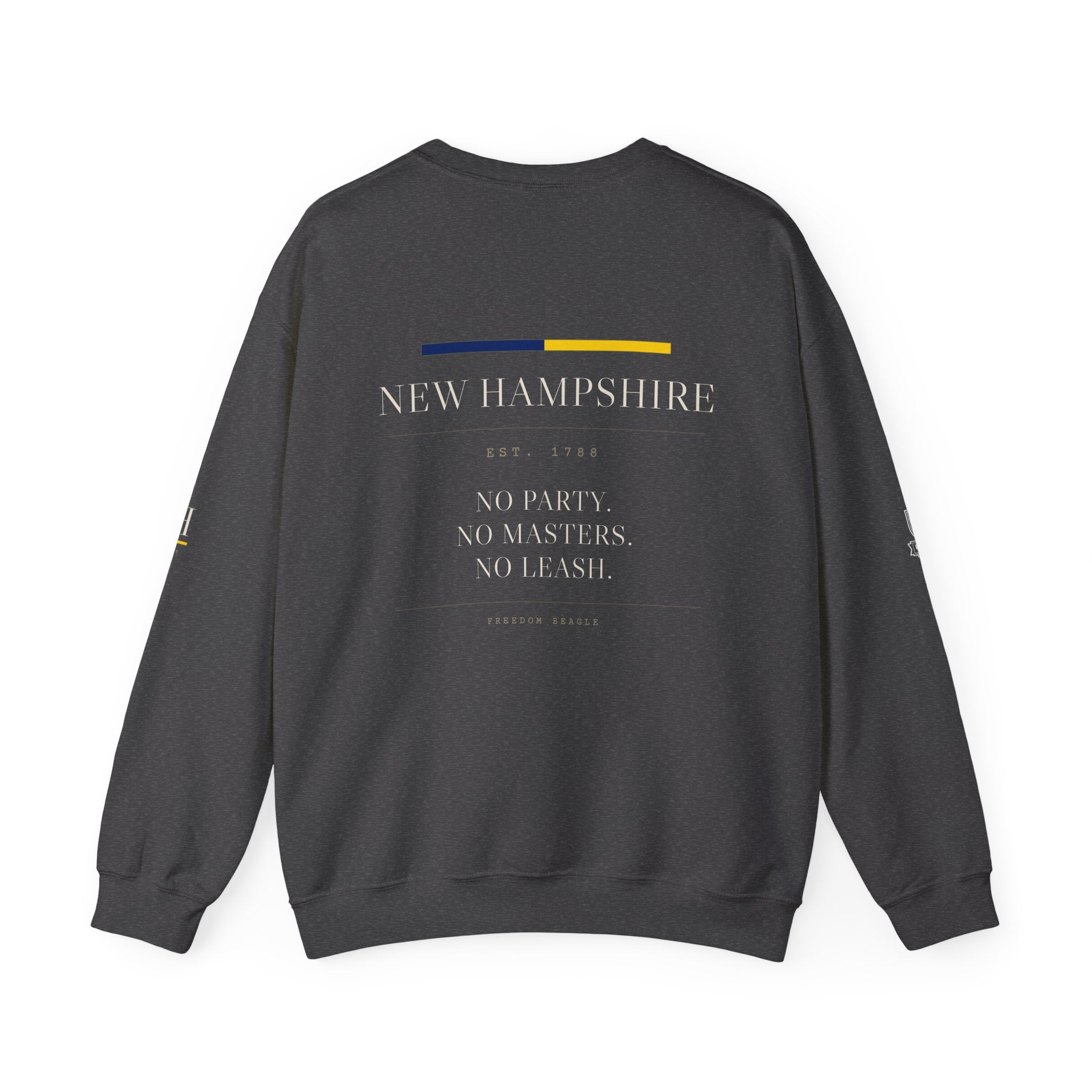New Hampshire — Freedom Beagle State Series Crewneck (Black)