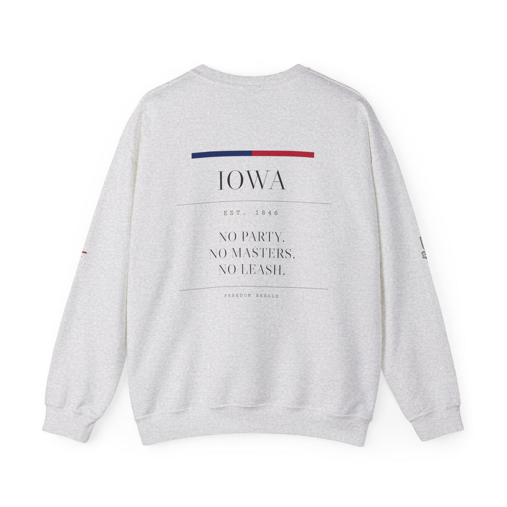 Iowa — Freedom Beagle State Series Crewneck (Sand)