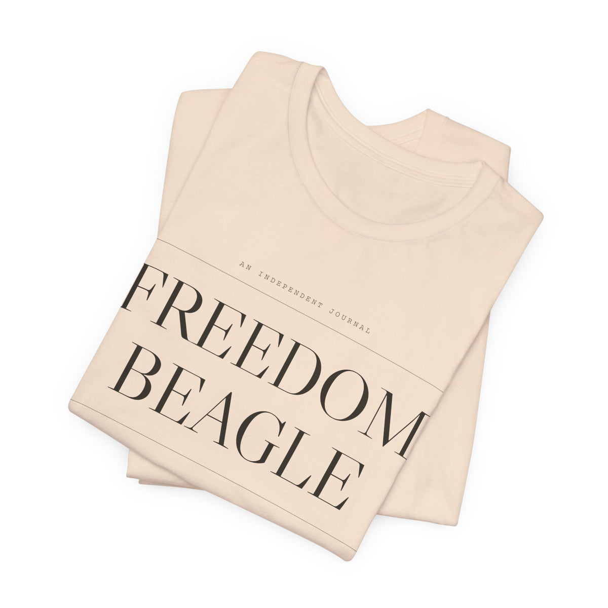Freedom Beagle Masthead, Est. MMXXVI — Heritage Tee (Natural)