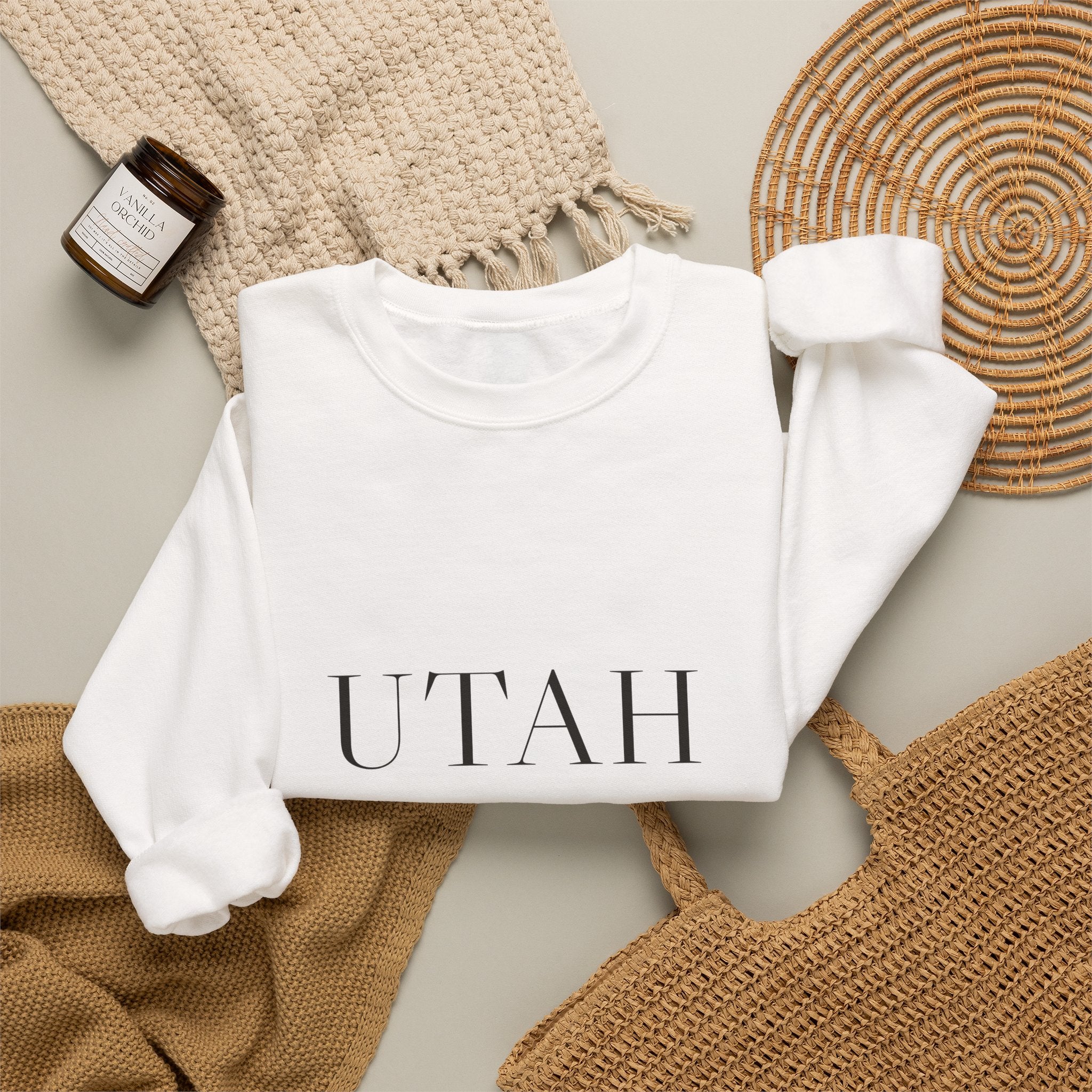 Utah — Freedom Beagle State Series Crewneck (Sand)