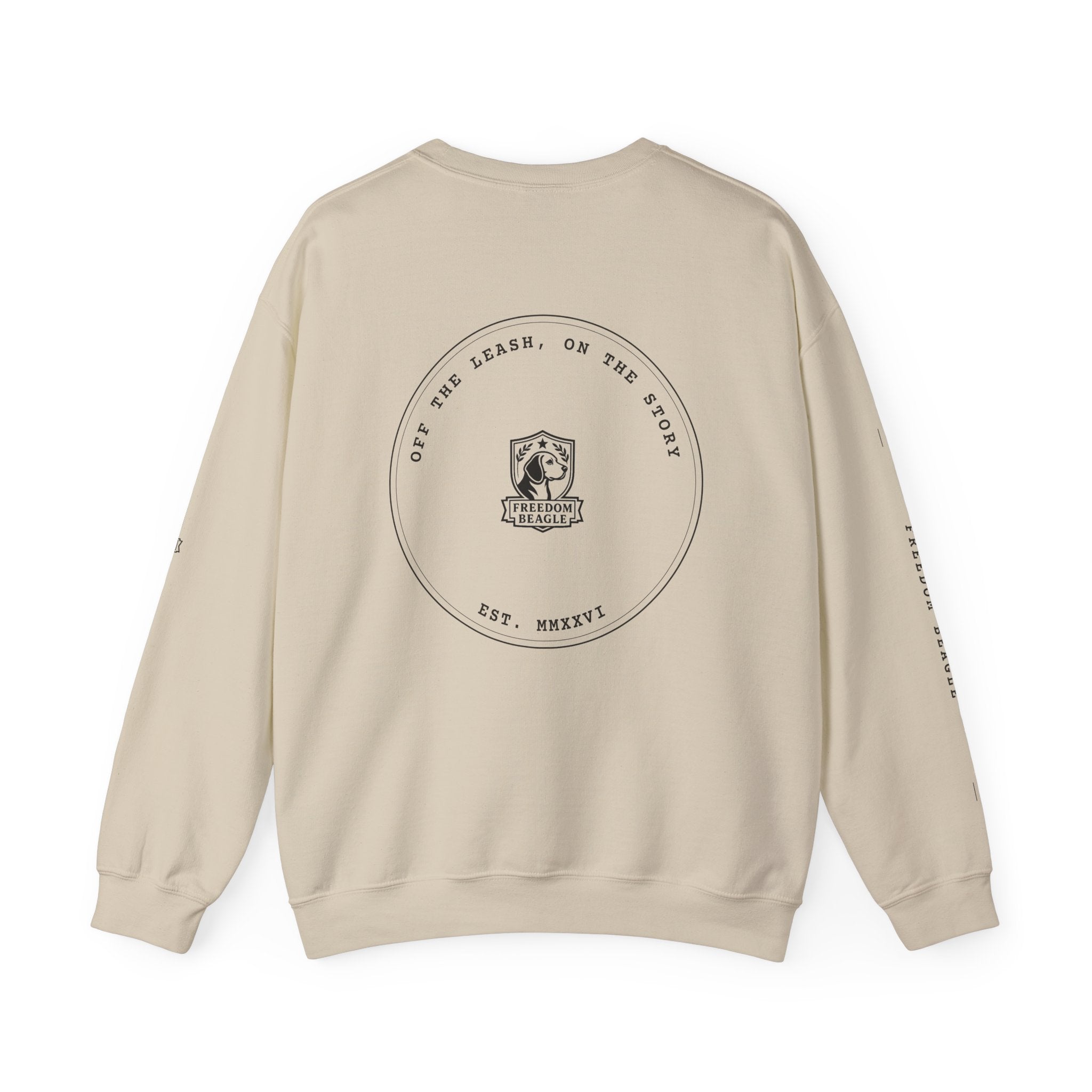 Freedom Beagle Seal Full Kit Crewneck — Est. MMXXVI (Sand)