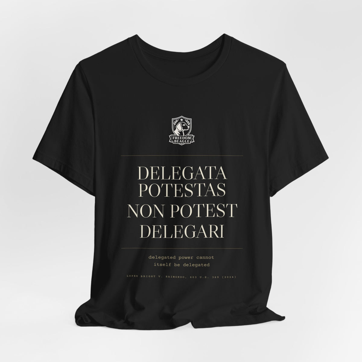 Delegata Potestas Non Potest Delegari — Administrative State Tee (Black)