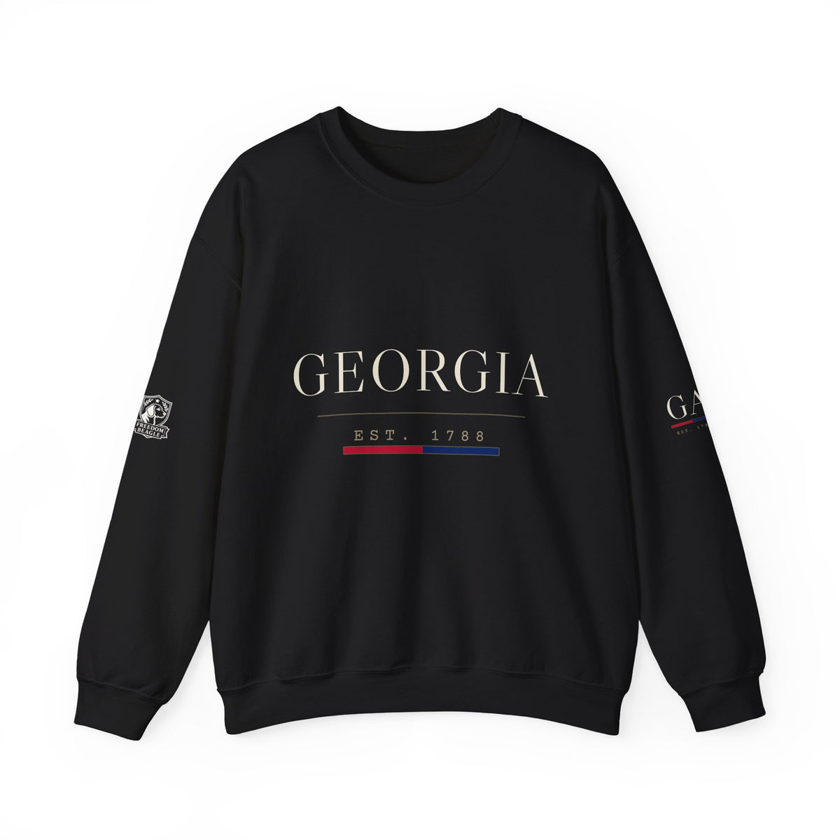 Georgia — Freedom Beagle State Series Crewneck (Black)