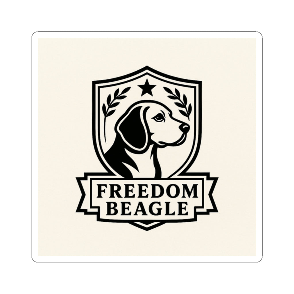 Beagle Freedom Kiss-Cut Stickers, Dog Lover Gift, Home Decor, Laptop Stickers, Pet Owner Accessories