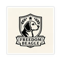 Beagle Freedom Kiss-Cut Stickers, Dog Lover Gift, Home Decor, Laptop Stickers, Pet Owner Accessories