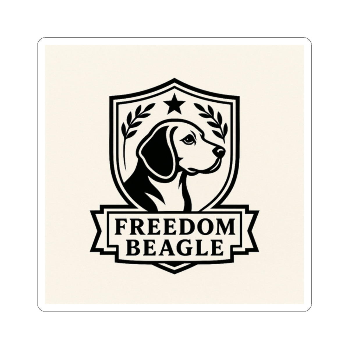 Beagle Freedom Kiss-Cut Stickers, Dog Lover Gift, Home Decor, Laptop Stickers, Pet Owner Accessories