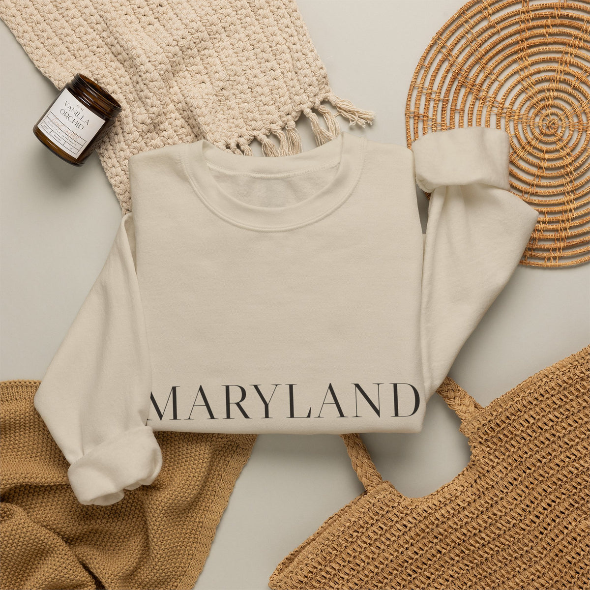 Maryland — Freedom Beagle State Series Crewneck (Sand)