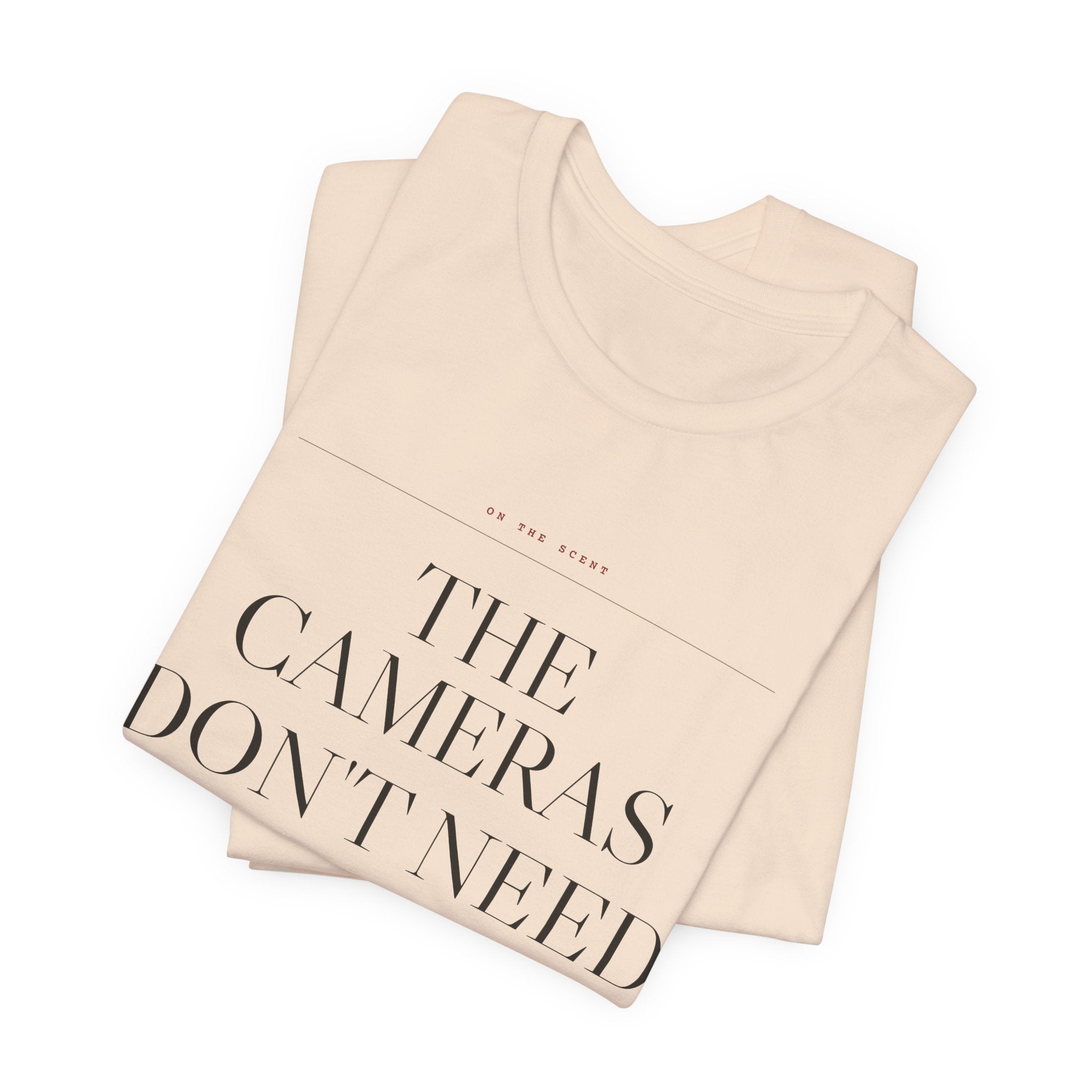 The Cameras Don't Need a Warrant — ALPR Surveillance Tee (Natural)