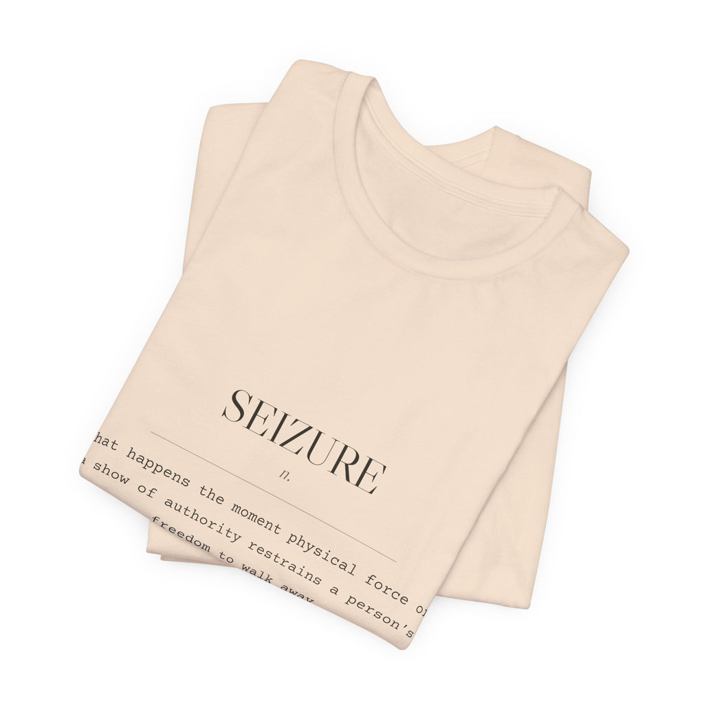 Seizure, n. — Terms of Art Tee (Natural)