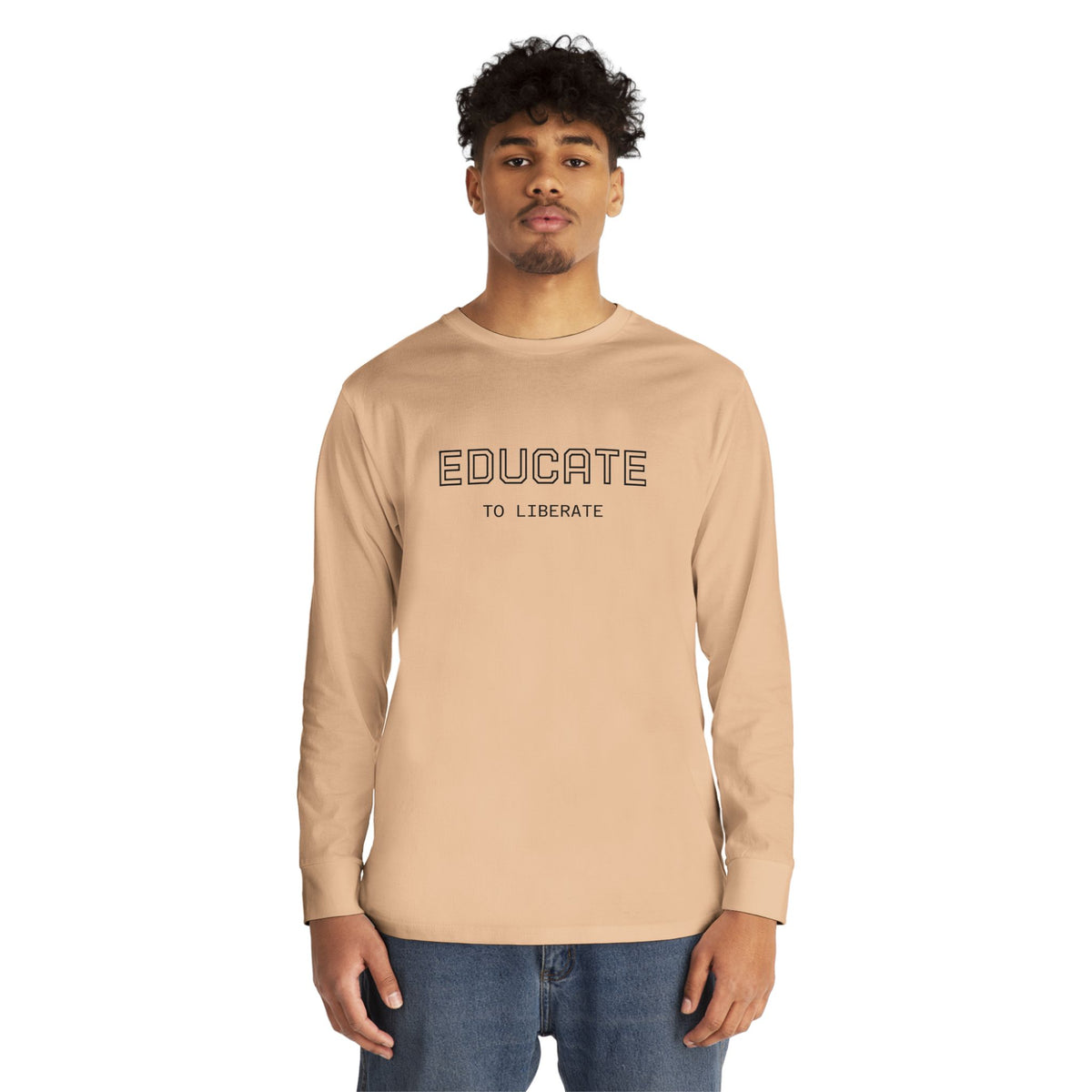 Long Sleeve Tee - Charlie Kirk, Educate to Liberate Design