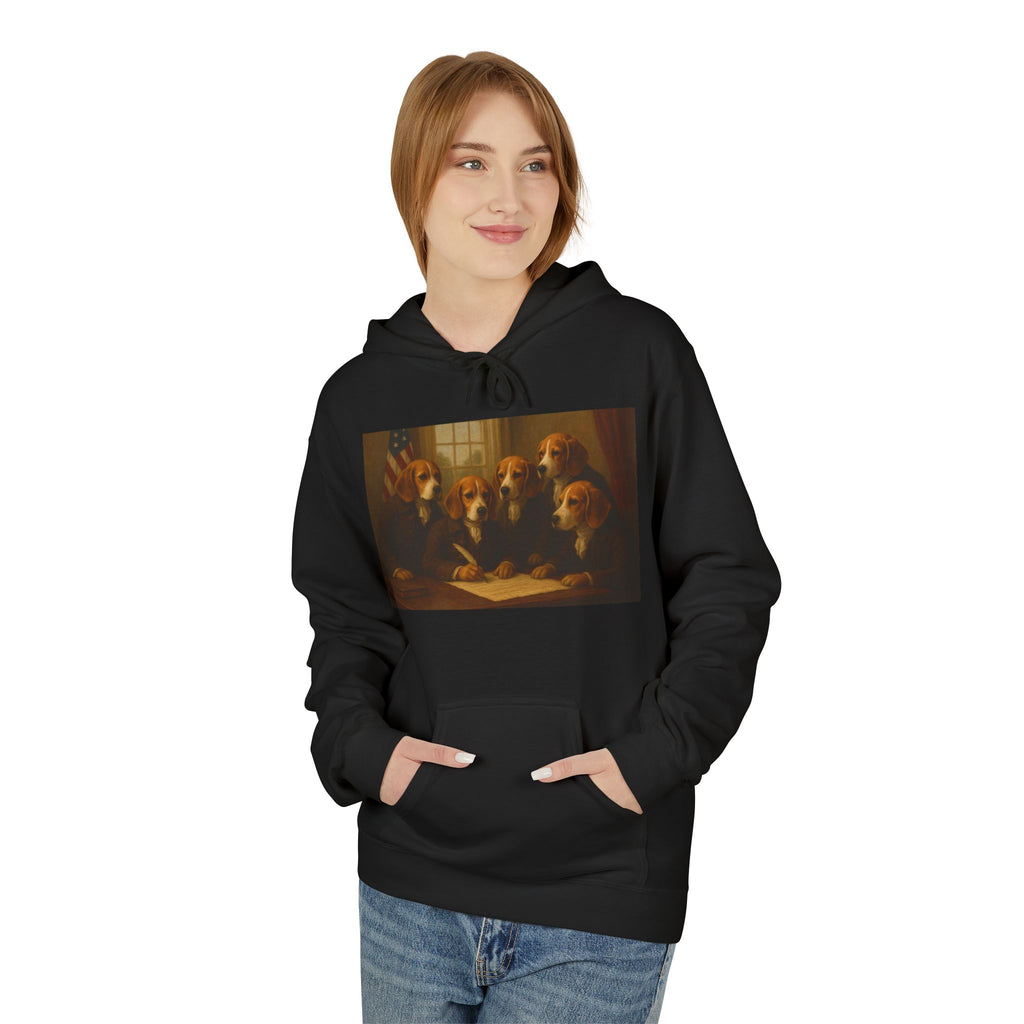 Hoodie - The Founding Beagle, Bill of Rights Design