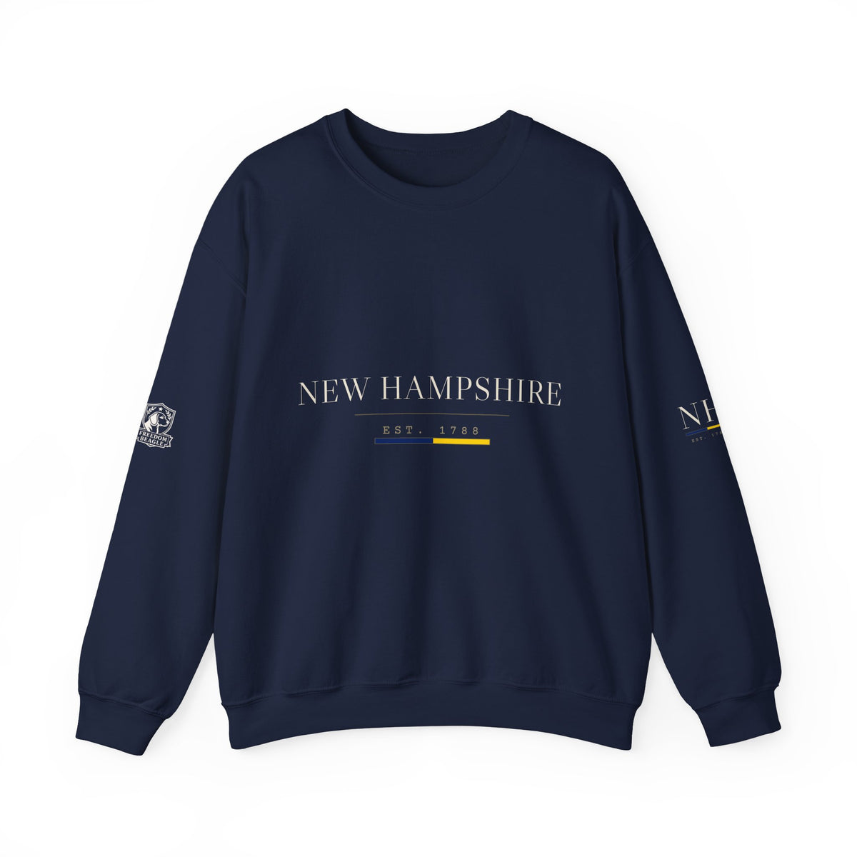 New Hampshire — Freedom Beagle State Series Crewneck (Black)