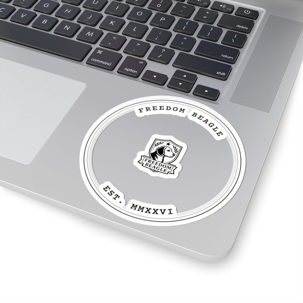 Freedom Beagle Seal — Kiss-Cut Sticker