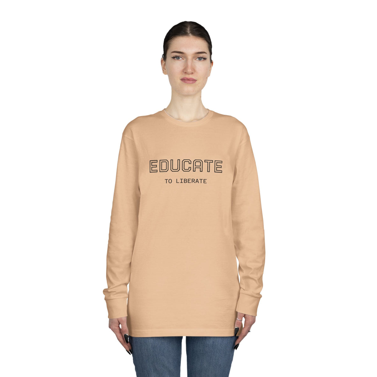 Long Sleeve Tee - Charlie Kirk, Educate to Liberate Design